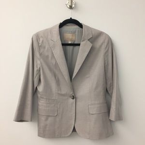 Banana Republic Light Gray Blazer (Size 10)